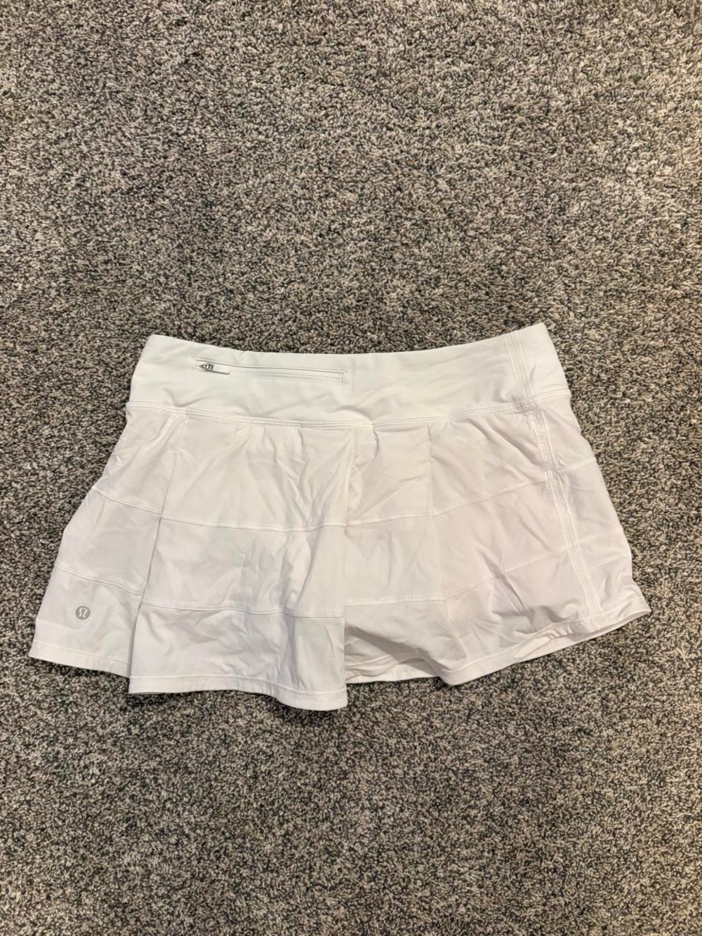 Lululemon Women's White Pace Rival Active Skirt Tennis Skort